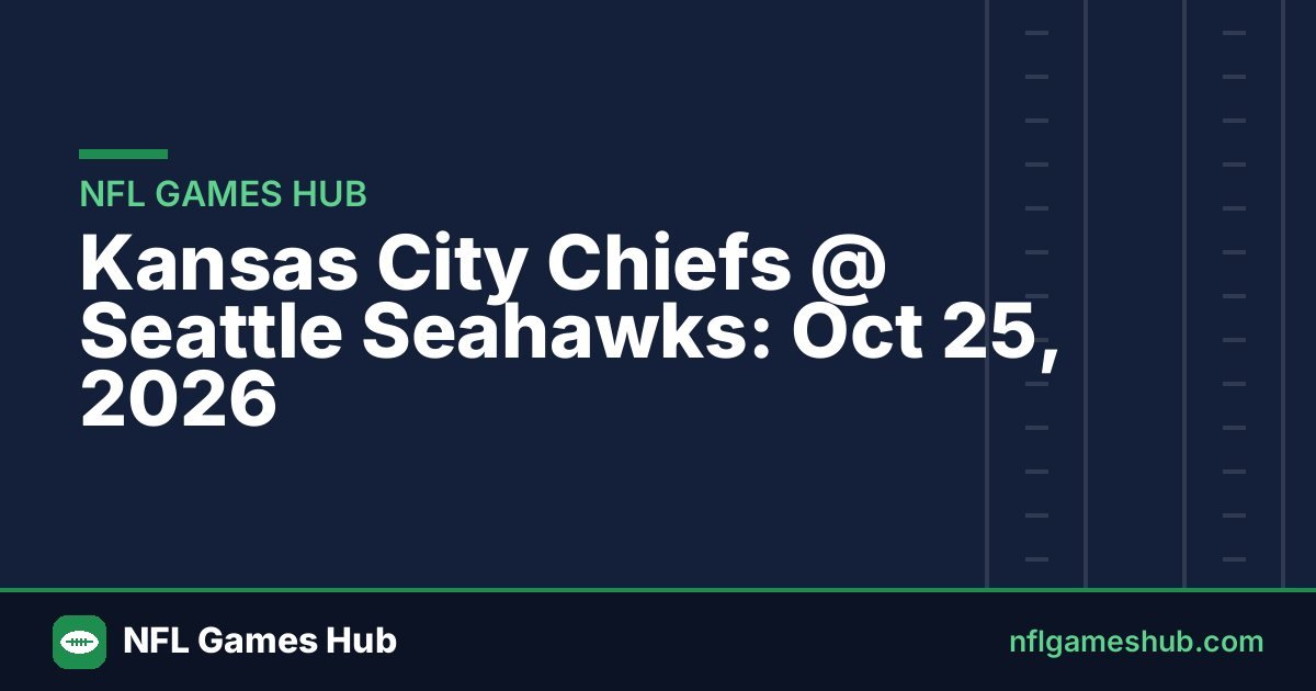 Chiefs 3-20 Seahawks: Box Score, Stats & Recap (Oct 25)